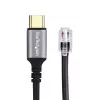 StarTech.com UR9-HEADSET-ADAPTER adapter złącza złącza USB-C RJ-9 Czarny
