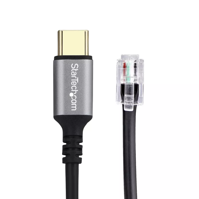 StarTech.com UR9-HEADSET-ADAPTER adapter złącza złącza USB-C RJ-9 Czarny