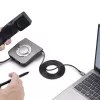 StarTech.com UR9-HEADSET-ADAPTER adapter złącza złącza USB-C RJ-9 Czarny