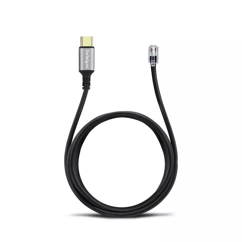 StarTech.com UR9-HEADSET-ADAPTER adapter złącza złącza USB-C RJ-9 Czarny