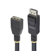 StarTech.com Kabel przedłużający DisplayPort 1.4, 3 m, DP 1.4 kabel chroniący port, 8K 60 Hz, męski do żeńskiego adapter przedłużający, kabel DisplayPort, powłoka TPE, M/F