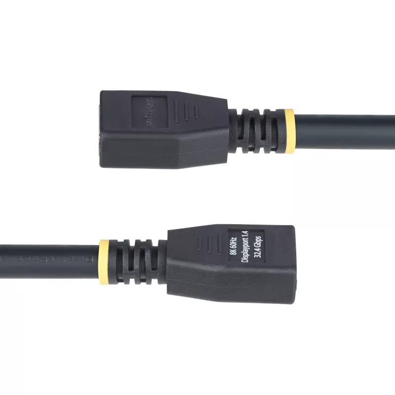 StarTech.com Kabel przedłużający DisplayPort 1.4, 3 m, DP 1.4 kabel chroniący port, 8K 60 Hz, męski do żeńskiego adapter przedłużający, kabel DisplayPort, powłoka TPE, M/F