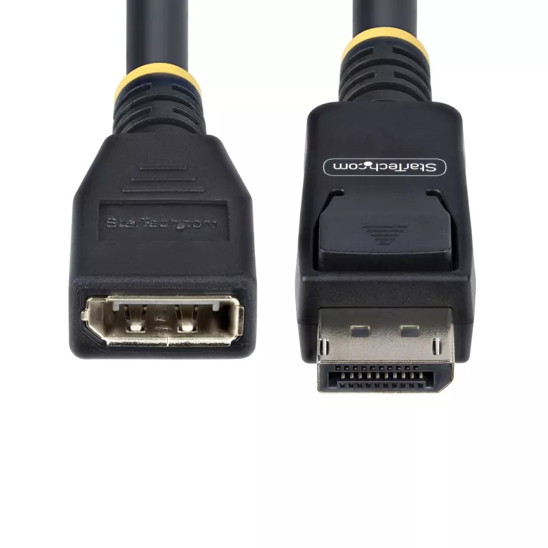 StarTech.com Kabel przedłużający DisplayPort 1.4, 3 m, DP 1.4 kabel chroniący port, 8K 60 Hz, męski do żeńskiego adapter przedłużający, kabel DisplayPort, powłoka TPE, M/F