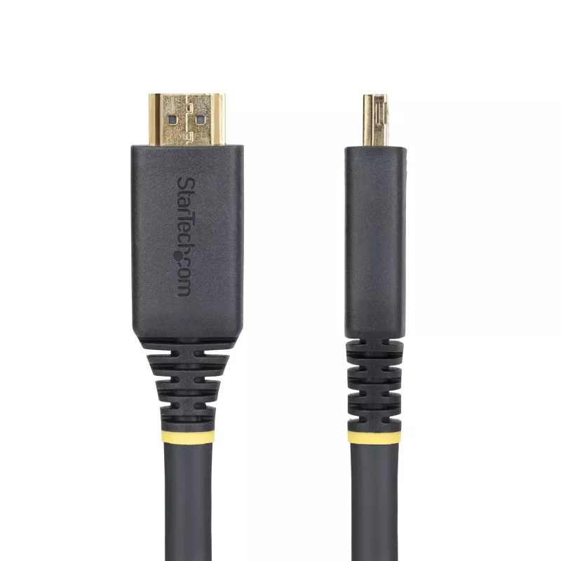 StarTech.com 35ft (10.6m) Aktywny kabel HDMI High Speed z chwytliwymi złączami, 4K 60Hz/1440p 144Hz, HDR10/HDCP 2.2/ARC, 18Gbps, przewód UHD HDMI 2.0 do TV/monitora/wyświetlacza, powłoka TPE