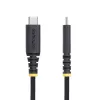 Kabel ładujący StarTech.com 3 m (10 stóp) USB-C, wytrzymały i ultraelastyczny, z bocznymi śrubami blokującymi, PD EPR 240 W (5 A), ładowarka do laptopa USB 2.0, certyfikat USB-IF, wytrzymała ładowarka USB-C
