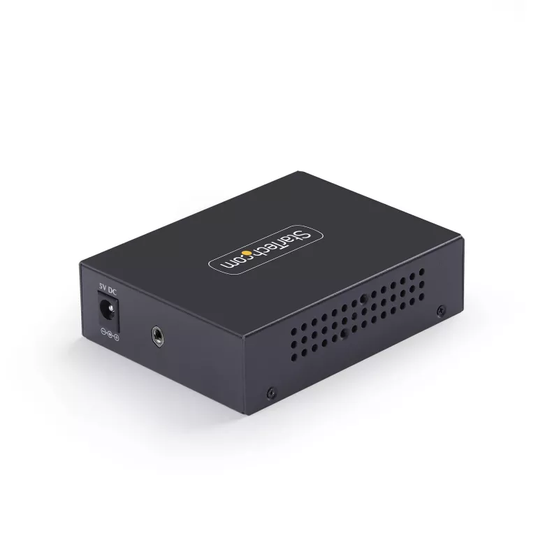 StarTech.com 10GbE SFP+ Fiber Media Converter, 10 Gigabit Ethernet RJ-45 do 10GBASE-X SFP+, jednomodowy, wielomodowy, ramki Jumbo 16K, zgodny z TAA