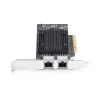 StarTech.com 2-portowa karta sieciowa PCIe 10Gb Ethernet, interfejs sieciowy 10GbE, chipset Broadcom BCM57416, podwójne RJ45 10GBase-T/Gigabit, karta NIC, TAA