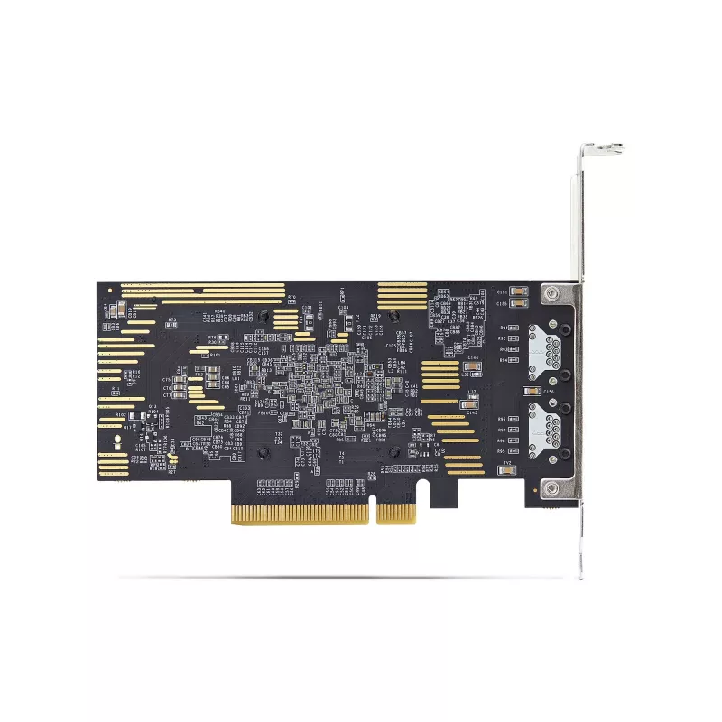 StarTech.com 2-portowa karta sieciowa PCIe 10Gb Ethernet, interfejs sieciowy 10GbE, chipset Broadcom BCM57416, podwójne RJ45 10GBase-T/Gigabit, karta NIC, TAA
