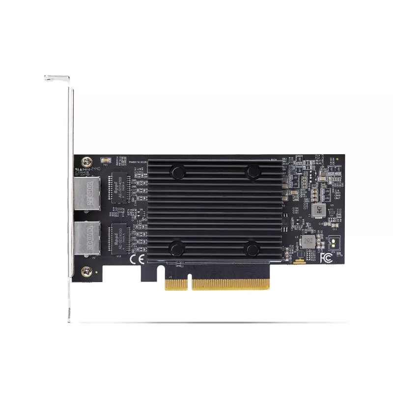 StarTech.com 2-portowa karta sieciowa PCIe 10Gb Ethernet, interfejs sieciowy 10GbE, chipset Broadcom BCM57416, podwójne RJ45 10GBase-T/Gigabit, karta NIC, TAA