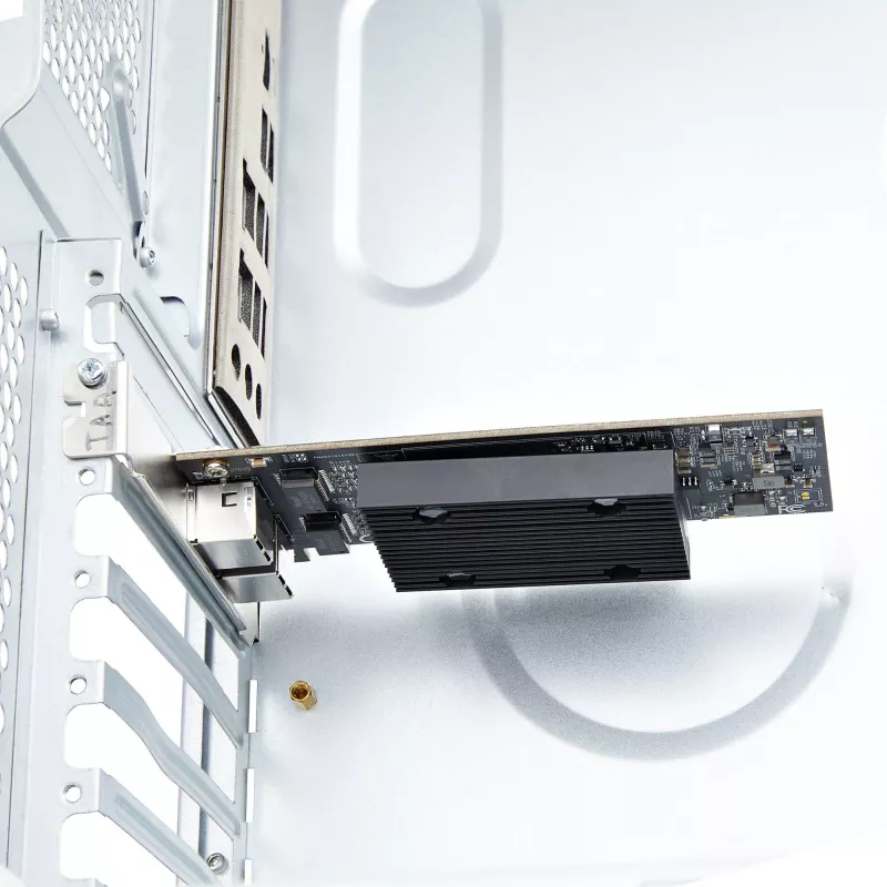 StarTech.com 2-portowa karta sieciowa PCIe 10Gb Ethernet, interfejs sieciowy 10GbE, chipset Broadcom BCM57416, podwójne RJ45 10GBase-T/Gigabit, karta NIC, TAA
