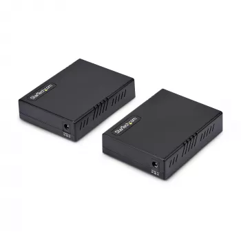 StarTech.com zestaw przedłużacza Ethernet VDSL2 przez pojedynczą parę przewodów, do 0,6 mili (1 km) zasięgu, repeater LAN przez linię telefoniczną/CAT5e/CAT6, do 300 Mb/s, zamiennik dla 110VDSLEXTEU - TAA