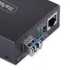 StarTech.com Konwerter mediów Gigabit Ethernet miedź-światłowód, SM LC, 20 km, 10/100/1000 Mb/s, RJ45 na LC, pełny metal, ramki Jumbo 9K, zgodny z TAA