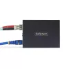 StarTech.com Konwerter mediów Gigabit Ethernet miedź-światłowód, SM LC, 20 km, 10/100/1000 Mb/s, RJ45 na LC, pełny metal, ramki Jumbo 9K, zgodny z TAA