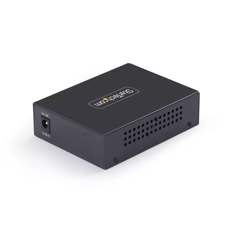 StarTech.com 10GbE Multi-Gigabit otwarty konwerter mediów SFP+ na światłowód, 10G/5G/2.5G/1G/100M, miedź na 10GBASE-X SFP+, jednomodowy, wielomodowy, 16K Jumbo Frames, TAA