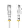 StarTech.com 3m Biały cienki Kabel Ethernet CAT6, Bezzaczepowy, 100W PoE, UTP, LSZH, 28AWG Drut z Czystej Miedzi, cienki Patchcord Sieciowy RJ45 z Odciążeniami, Indywidualnie Testowany