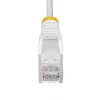 StarTech.com 3m Biały cienki Kabel Ethernet CAT6, Bezzaczepowy, 100W PoE, UTP, LSZH, 28AWG Drut z Czystej Miedzi, cienki Patchcord Sieciowy RJ45 z Odciążeniami, Indywidualnie Testowany