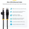 StarTech.com 3m Czerwony cienki Kabel Ethernet CAT6, bez zaczepów, 100W PoE, UTP, LSZH, 28AWG czysta miedź, cienki patchcord sieciowy RJ45 z odciążeniami, testowany indywidualnie