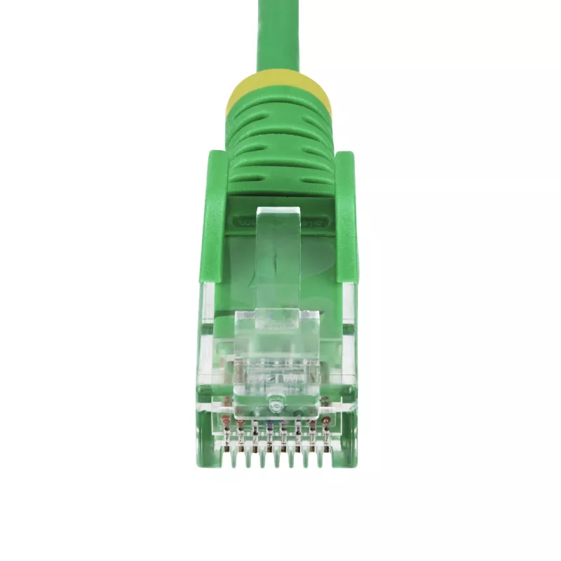 StarTech.com 50cm zielony cienki kabel Ethernet cienki CAT6, bez zaczepów, PoE 100W, UTP, LSZH, 28AWG czysta miedź, cienka kabel krosowy sieciowy RJ45 z odciążeniami, testowany indywidualnie