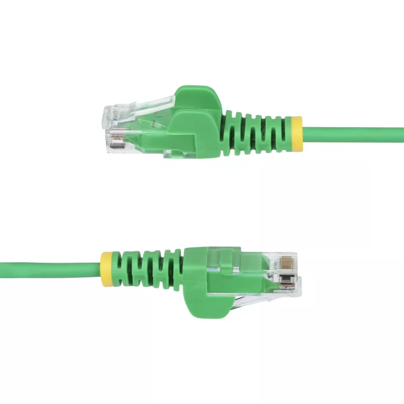 StarTech.com 5m zielony cienki CAT6 Ethernet kabel, Snagless, 100W PoE, UTP, LSZH, 28AWG Pure Bare miedź Wire, cienki RJ45 sieciowy Patch Cord w/Strain Reliefs, Individually Tested