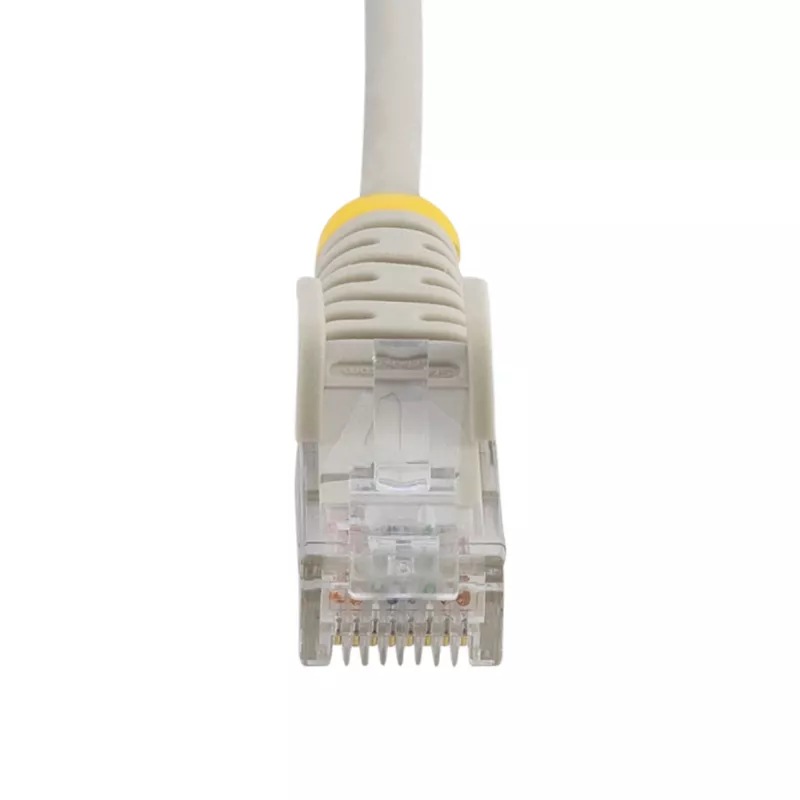 StarTech.com 7m szary cienki kabel Ethernet CAT6, bezzaczepowy, PoE 100W, UTP, LSZH, 28AWG czysta miedź, wtyk cienki RJ45 z odciążkami, testowany indywidualnie