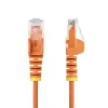 Kabel Ethernet StarTech.com 10m Pomarańczowy cienki CAT6, Snagless, 100W PoE, UTP, LSZH, 28AWG czysta miedź, wtyki cienki RJ45 z odciążkami, testowany indywidualnie
