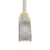 StarTech.com 15 m szary cienki kabel Ethernet CAT6, zabezpieczenie przed zaczepianiem, 100 W PoE, UTP, LSZH, 28AWG czysta miedź, cienki przewód krosowy RJ45 z odciążeniami, testowany pojedynczo