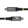 StarTech.com 50cm (1.6ft) Kabel USB4, 80 Gb/s, USB-IF Certyfikowany Kabel USB-C, 240W PD, 8K 120Hz/4K 240Hz DP2.1 DP80, Powłoka TPE, Kompatybilny z Thunderbolt 4 - Czarny przewód USB-C