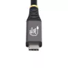 StarTech.com 50cm (1.6ft) Kabel USB4, 80 Gb/s, USB-IF Certyfikowany Kabel USB-C, 240W PD, 8K 120Hz/4K 240Hz DP2.1 DP80, Powłoka TPE, Kompatybilny z Thunderbolt 4 - Czarny przewód USB-C