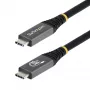 Kabel USB4 StarTech.com 1m (3ft), 80 Gb/s, z certyfikatem USB-IF, USB-C, PD 240 W, 8K 120 Hz/4K 240 Hz DP2.1 DP80, powłoka TPE, kompatybilny z Thunderbolt 4 – czarny przewód USB-C