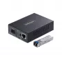 StarTech.com Konwerter mediów Gigabit Ethernet miedź-światłowód, SM LC, 40km, 10/100/1000 Mbps, RJ45 do LC, Full Metal, 9K Jumbo Frames, TAA Compliant