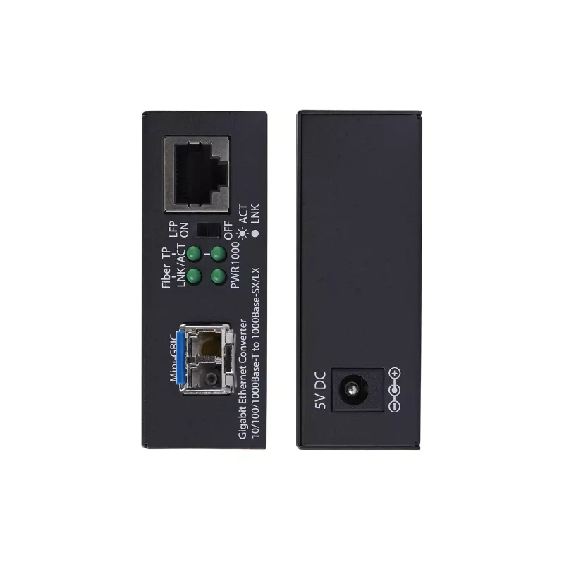 StarTech.com Konwerter mediów Gigabit Ethernet miedź-światłowód, SM LC, 40km, 10/100/1000 Mbps, RJ45 do LC, Full Metal, 9K Jumbo Frames, TAA Compliant