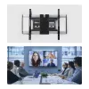StarTech.com Ultracienki przegubowy uchwyt ścienny do telewizora dla telewizorów do 65 cali i 99 funtów/45 kg, VESA 600x400, zgodny z TAA niskoprofilowy uchwyt