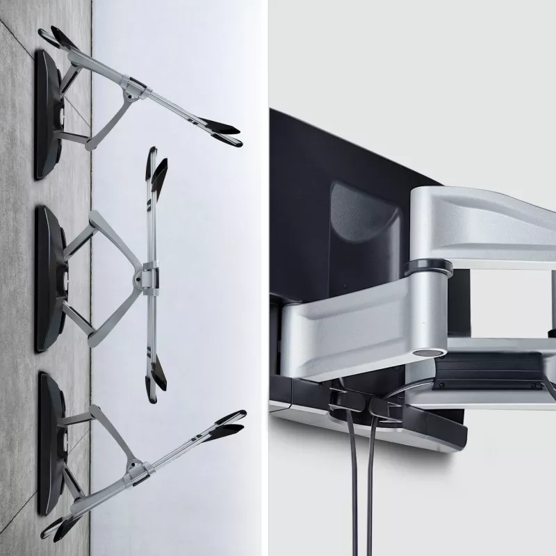 StarTech.com Heavy-Duty Articulating TV Wall Mount for up to 100-inch and 187.4lb/85kg płaski Screens, VESA 800x500, Low-Profile Bracket, TAA-Compliant