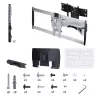 StarTech.com Heavy-Duty Articulating TV Wall Mount for up to 100-inch and 187.4lb/85kg płaski Screens, VESA 800x500, Low-Profile Bracket, TAA-Compliant