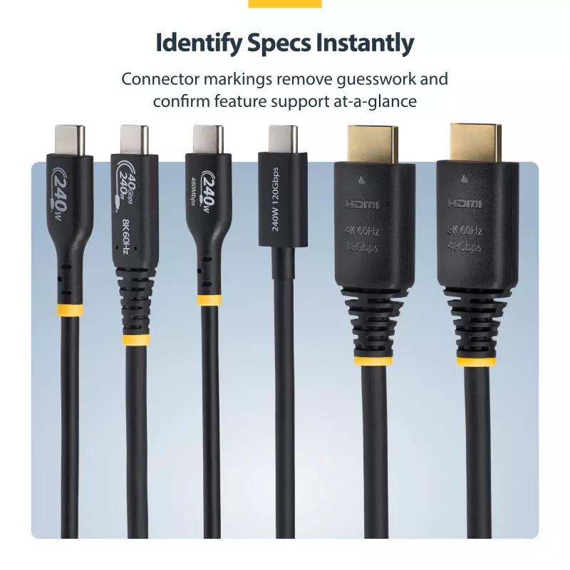 StarTech.com HDMI21-CBL-8K60-50CM Kabel HDMI 0,5 m HDMI Typ A (Standardowy) Czarny