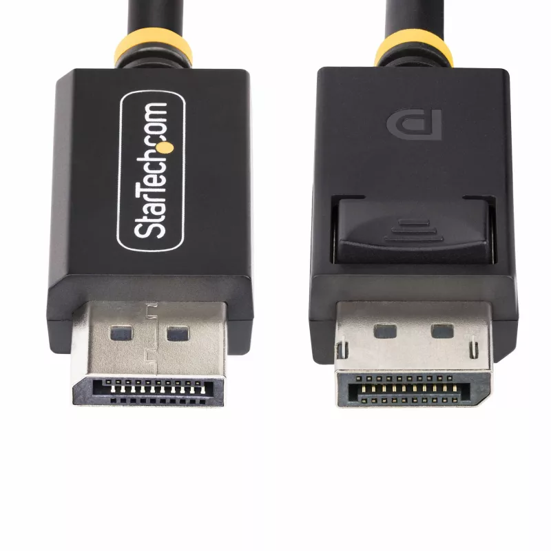StarTech.com 3m (10ft) DisplayPort 2.1 kabel, VESA Certified DP40 DisplayPort kabel w/UHBR10/HDR/HDCP 2.2, 8K 60Hz/4K 144Hz w/DSC 1.2a, 40Gbps, DP 2.1 kabel, UHD Monitor Cord, M/M