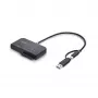 Adapter StarTech.com USB-C/USB-A do M.2 NVMe i SATA 2,5 inch/3,5 inch, 10 Gb/s, bez narzędziowy zewnętrzny czytnik dysków SSD HDD, klucz B+M/M