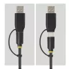 Adapter StarTech.com USB-C/USB-A do M.2 NVMe i SATA 2,5 inch/3,5 inch, 10 Gb/s, bez narzędziowy zewnętrzny czytnik dysków SSD HDD, klucz B+M/M