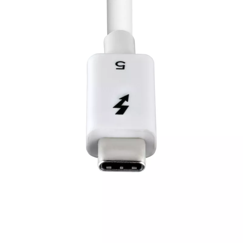StarTech.com Kabel Thunderbolt 5, 1,5 stopy (50 cm), 80 Gb/s / do 120 Gb/s, PD 240 W, 8K 60 Hz, certyfikowany kabel Thunderbolt, kompatybilny z Thunderbolt 4 / USB4 / USB-C – biały