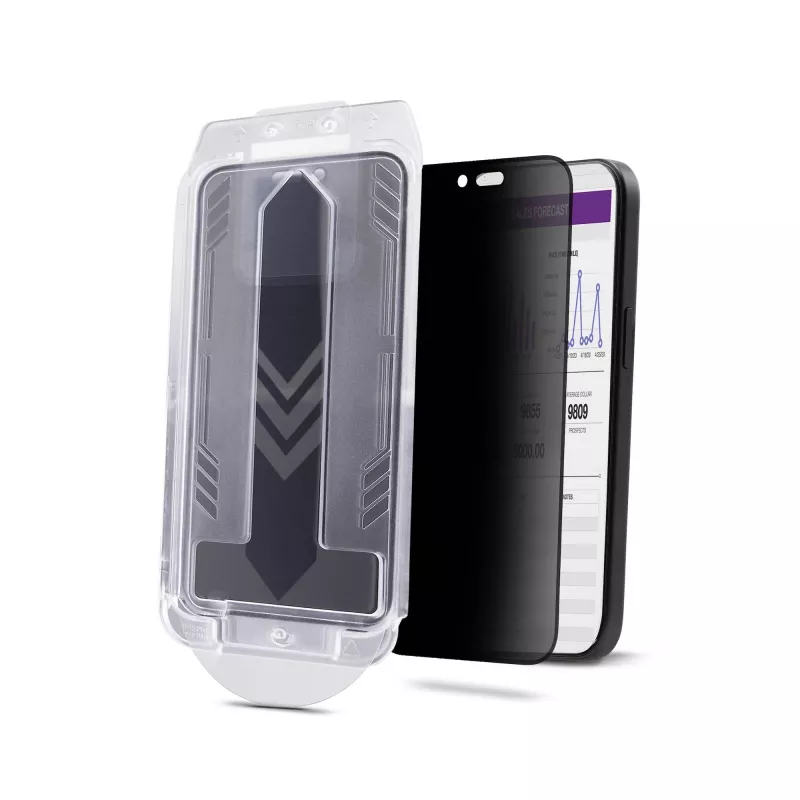 Ekran prywatności 4-kierunkowy 360° StarTech.com do iPhone 16 Pro, obsługa orientacji pionowej/poziomej, kompatybilny z dotykiem, ochronne szkło hartowane, filtr 4-kierunkowy, TAA