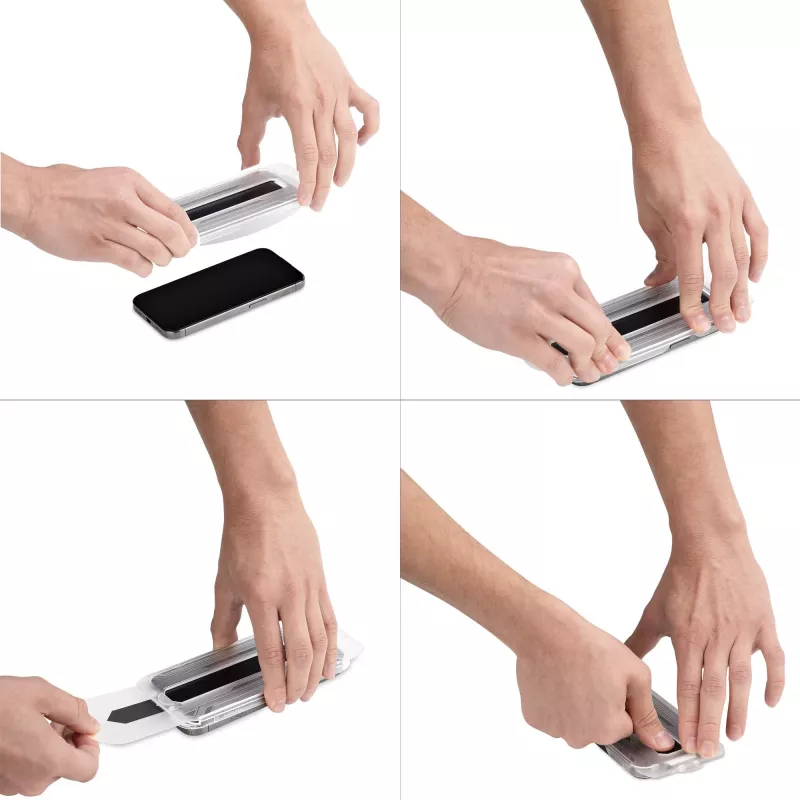 StarTech.com 4-Way 360 Prywatny Ekran Dla iPhone 16 Pro Max, Obsługa Orientacji Pionowej / Poziomej, Funkcja Dotyku, Hartowane Szkło Ochronne, Filtr 4Way, TAA