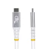 StarTech.com Kabel USB4 1 m (3 stopy), 80 Gb/s, certyfikowany przez USB-IF kabel USB-C, PD 240 W, 8K 120 Hz/4K 240 Hz DP2.1 DP80, koszulka TPE, kompatybilny z Thunderbolt 4 – biały przewód USB-C