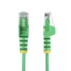 StarTech.com 25 cm zielony cienki kabel Ethernet cienki CAT6, bez zaczepów, 100W PoE, UTP, LSZH, 28AWG czysta miedź, cienka krosowa karta sieciowa RJ45 z odciążeniami, testowany indywidualnie