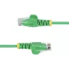 StarTech.com 25 cm zielony cienki kabel Ethernet cienki CAT6, bez zaczepów, 100W PoE, UTP, LSZH, 28AWG czysta miedź, cienka krosowa karta sieciowa RJ45 z odciążeniami, testowany indywidualnie