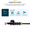StarTech.com 25 cm zielony cienki kabel Ethernet cienki CAT6, bez zaczepów, 100W PoE, UTP, LSZH, 28AWG czysta miedź, cienka krosowa karta sieciowa RJ45 z odciążeniami, testowany indywidualnie