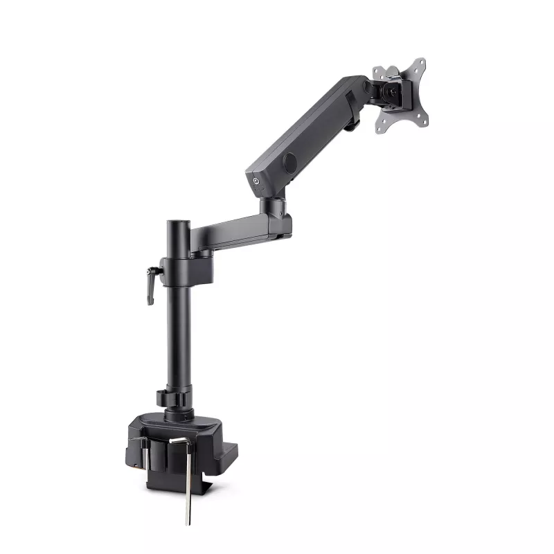 Uchwyt biurkowy StarTech.com do monitora, do ekranu 40 cali/8 kg, ramię ze sprężyną mechaniczną, zacisk C/przepust, montaż od góry, regulacja beznarzędziowa