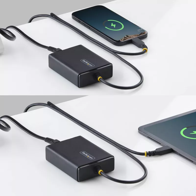 Ładowarka do laptopa StarTech.com USB-C 100W z przewodem USB-C na stałe 1,5m, zasilacz do Dell, XPS, HP ProBook, MacBook Pro, Microsoft Surface Pro