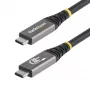 StarTech.com Kabel USB4 3 m (10 stóp), 20 Gb/s, z certyfikatem USB-IF, przewód USB-C, PD 60 W, 4K 120 Hz DP 2.1, powłoka TPE, czarny kabel USB-C