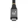 StarTech.com Kabel USB4 3 m (10 stóp), 20 Gb/s, z certyfikatem USB-IF, przewód USB-C, PD 60 W, 4K 120 Hz DP 2.1, powłoka TPE, czarny kabel USB-C