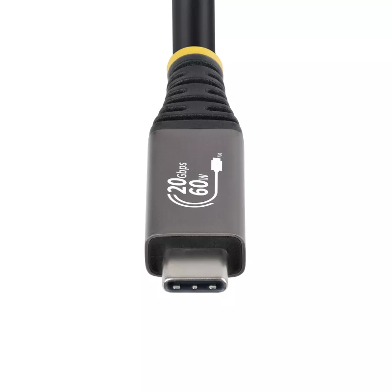 StarTech.com Kabel USB4 3 m (10 stóp), 20 Gb/s, z certyfikatem USB-IF, przewód USB-C, PD 60 W, 4K 120 Hz DP 2.1, powłoka TPE, czarny kabel USB-C